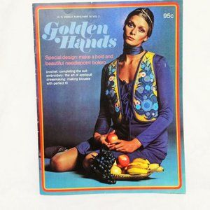 Golden Hands Magazine Needlepoint Bolero Part 16 Vol 2 Crochet Guide 70s